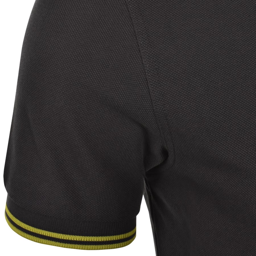 Image number 5 for Fred Perry Twin Tipped Polo T Shirt Grey