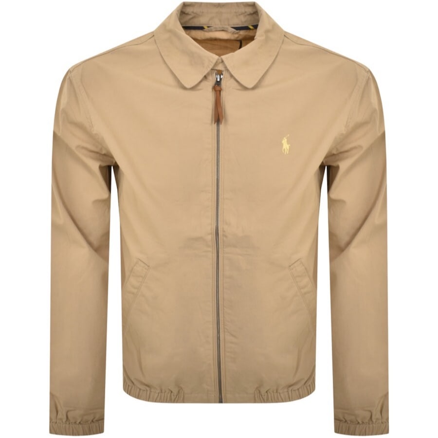 Image number 1 for Ralph Lauren Bayport Windbreaker Jacket Khaki