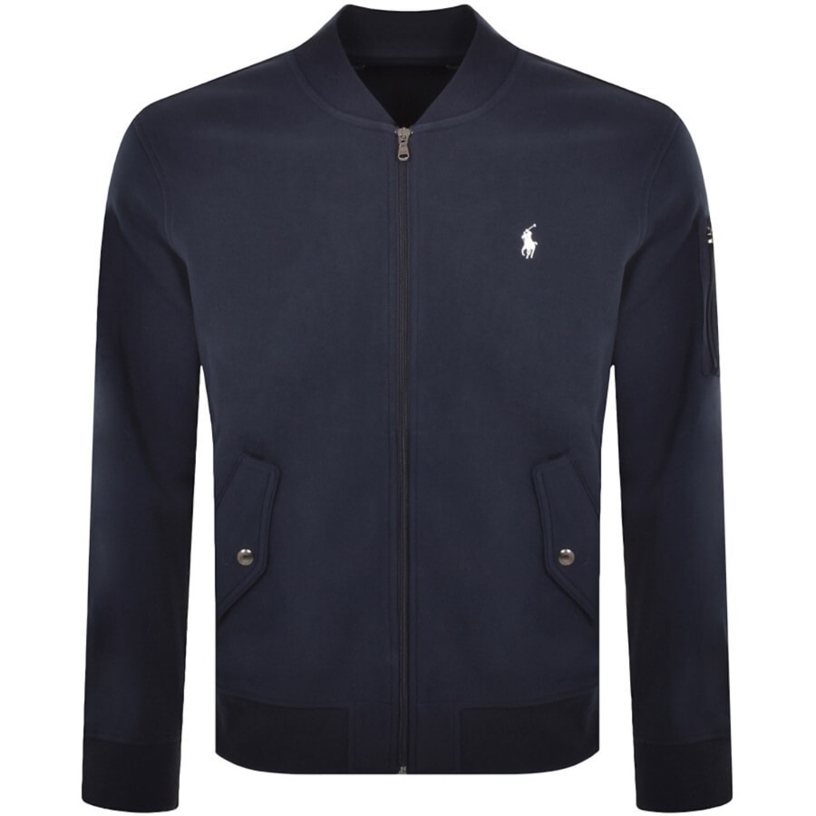 Image number 1 for Ralph Lauren Full Zip Sweatshirt Navy
