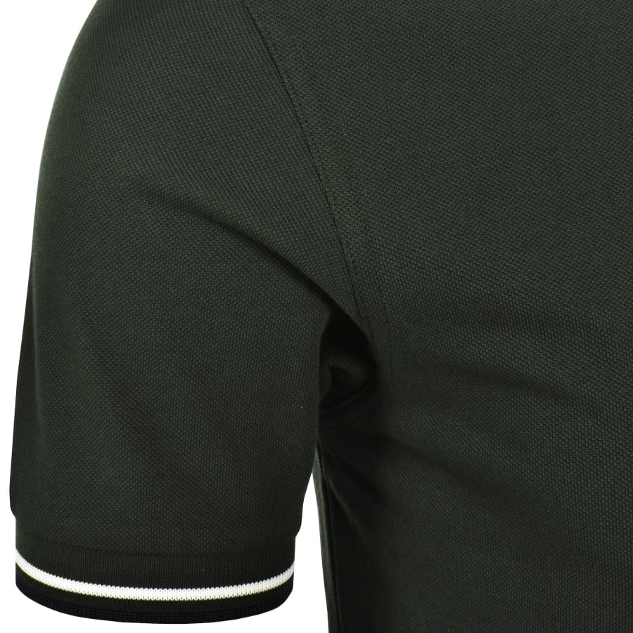 Image number 5 for Fred Perry Twin Tipped Polo T Shirt Green