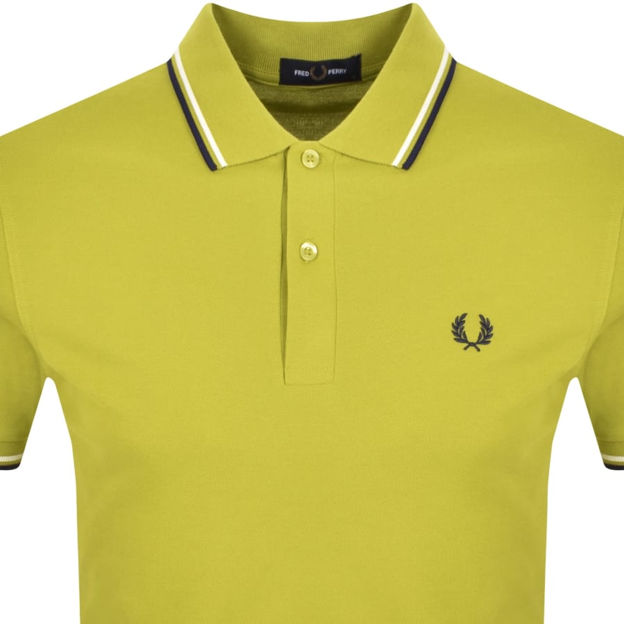 Image number 2 for Fred Perry Twin Tipped Polo T Shirt Green