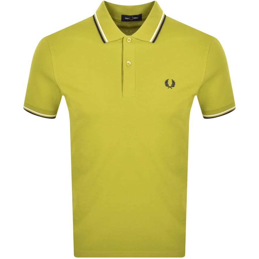Image number 1 for Fred Perry Twin Tipped Polo T Shirt Green