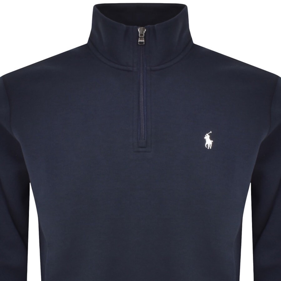 Image number 2 for Ralph Lauren Half Zip Sweatshirt Navy