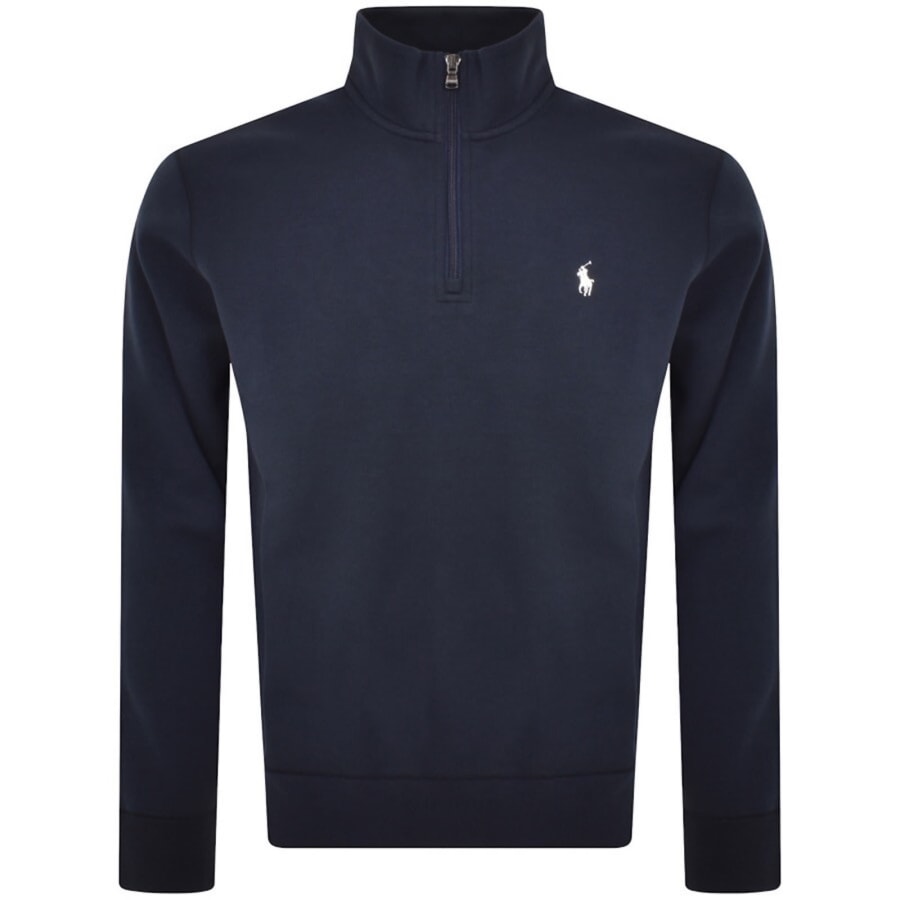 Image number 1 for Ralph Lauren Half Zip Sweatshirt Navy