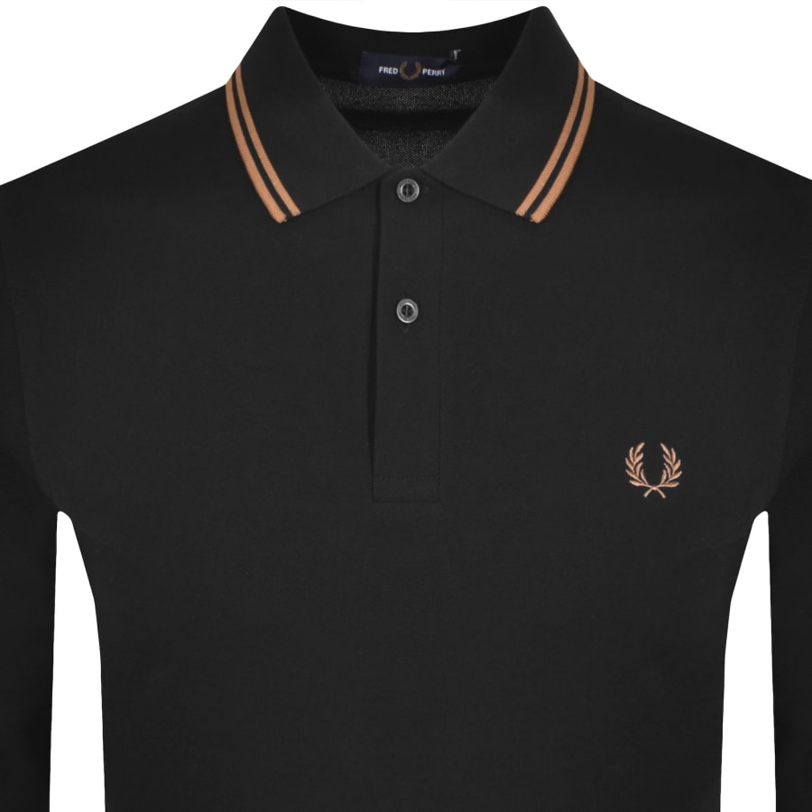 Image number 2 for Fred Perry Twin Tipped Polo T Shirt Black