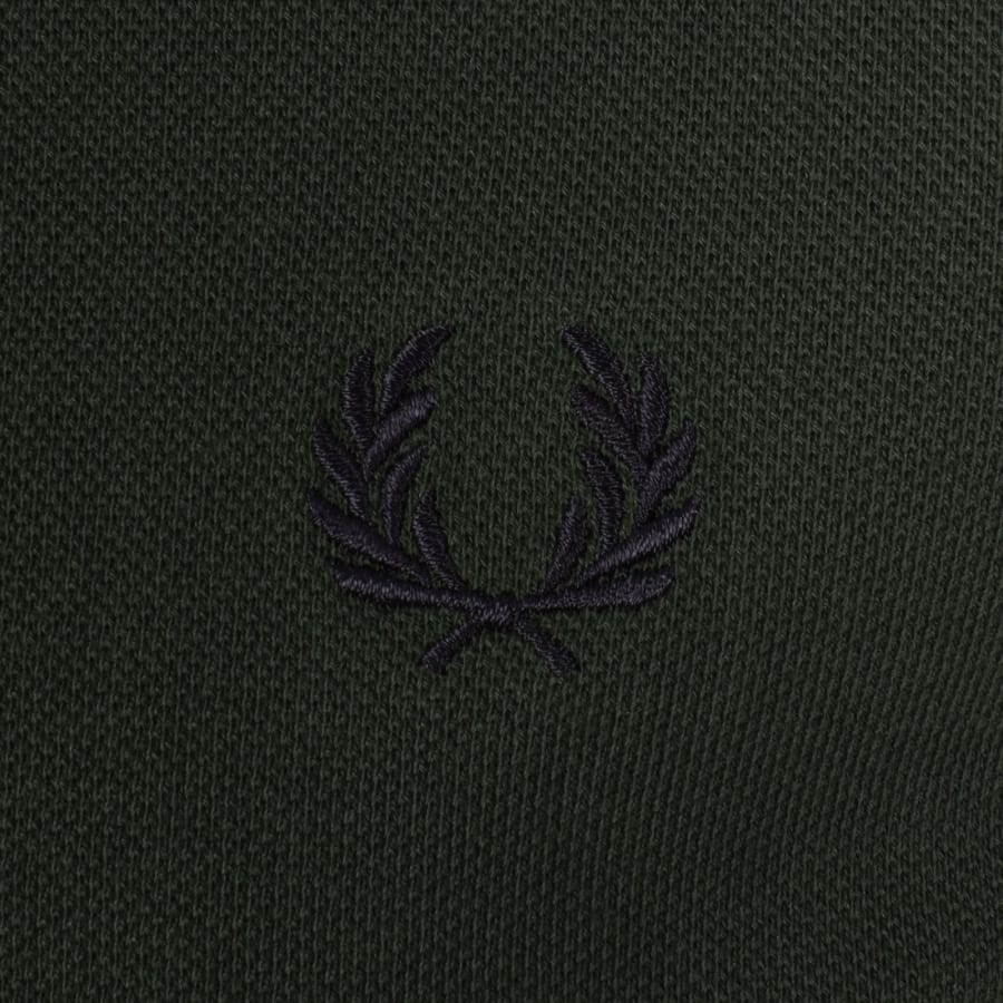 Image number 3 for Fred Perry Plain Polo T Shirt Court Green