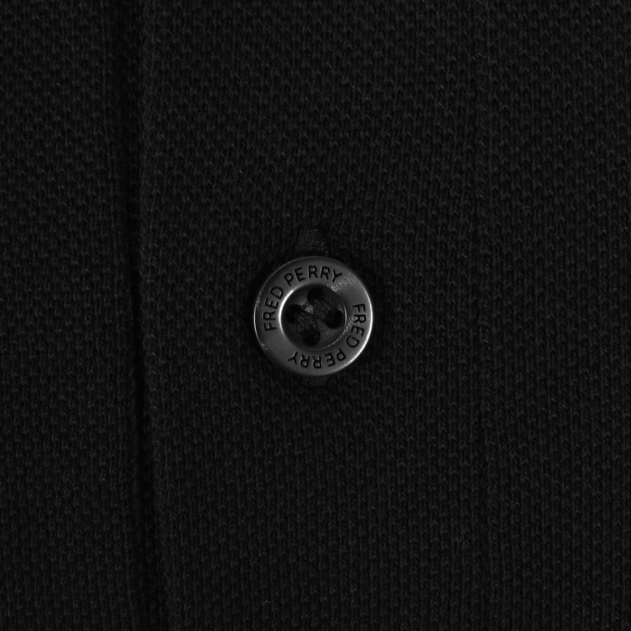 Image number 4 for Fred Perry Tartan Collar Polo T Shirt Black