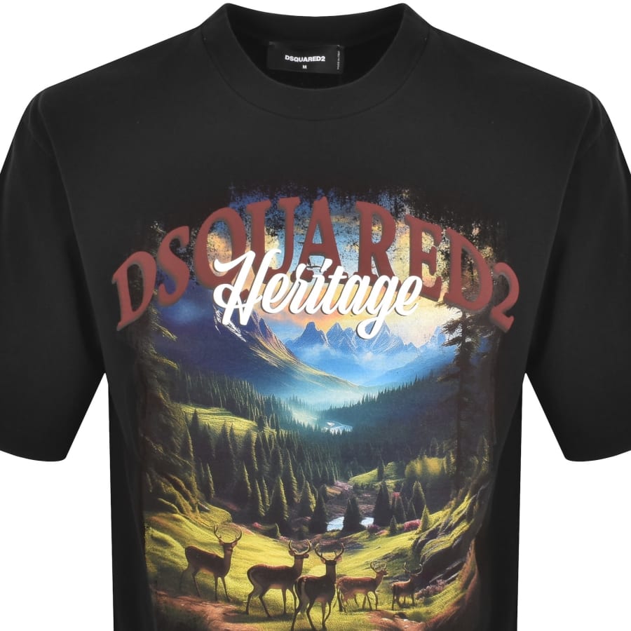 Image number 2 for DSQUARED2 Loose Fit T Shirt Black