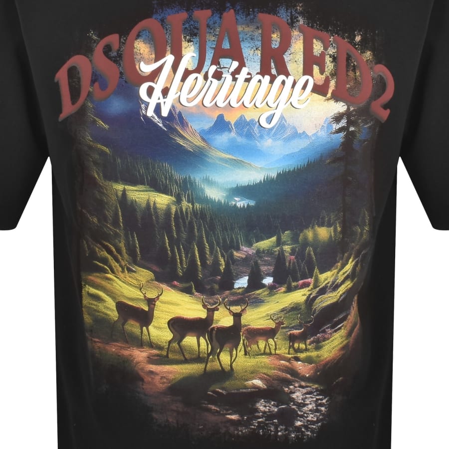 Image number 3 for DSQUARED2 Loose Fit T Shirt Black