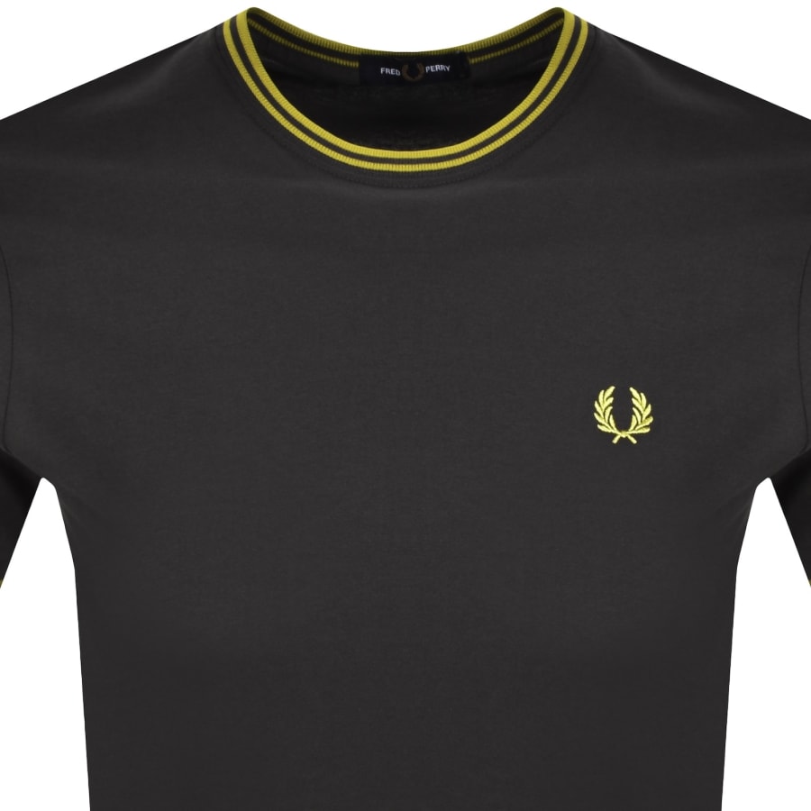 Image number 2 for Fred Perry Twin Tipped T Shirt Grey