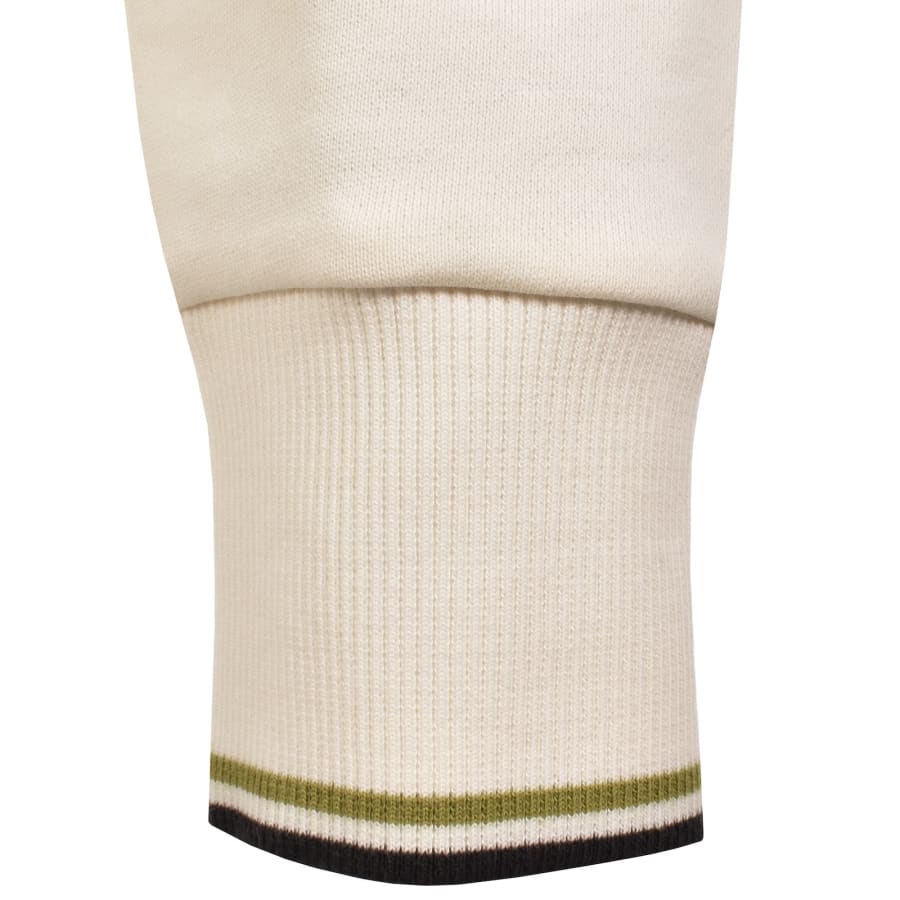 Image number 4 for Fred Perry Half Zip Sweatshirt Ecru