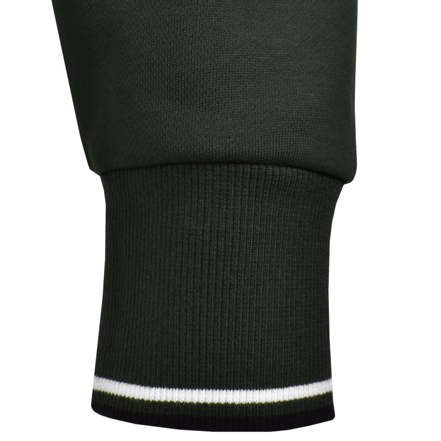 Image number 4 for Fred Perry Half Zip Sweatshirt Court Green