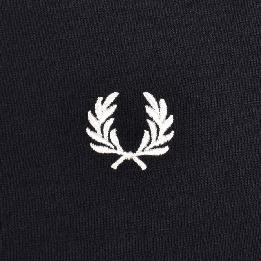Image number 3 for Fred Perry Tipped Hoodie Navy