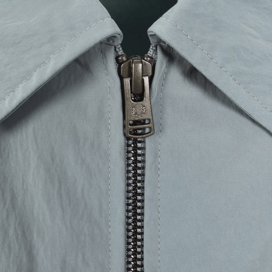 Image number 4 for Fred Perry Zip Pocket Overshirt Stockport Blue