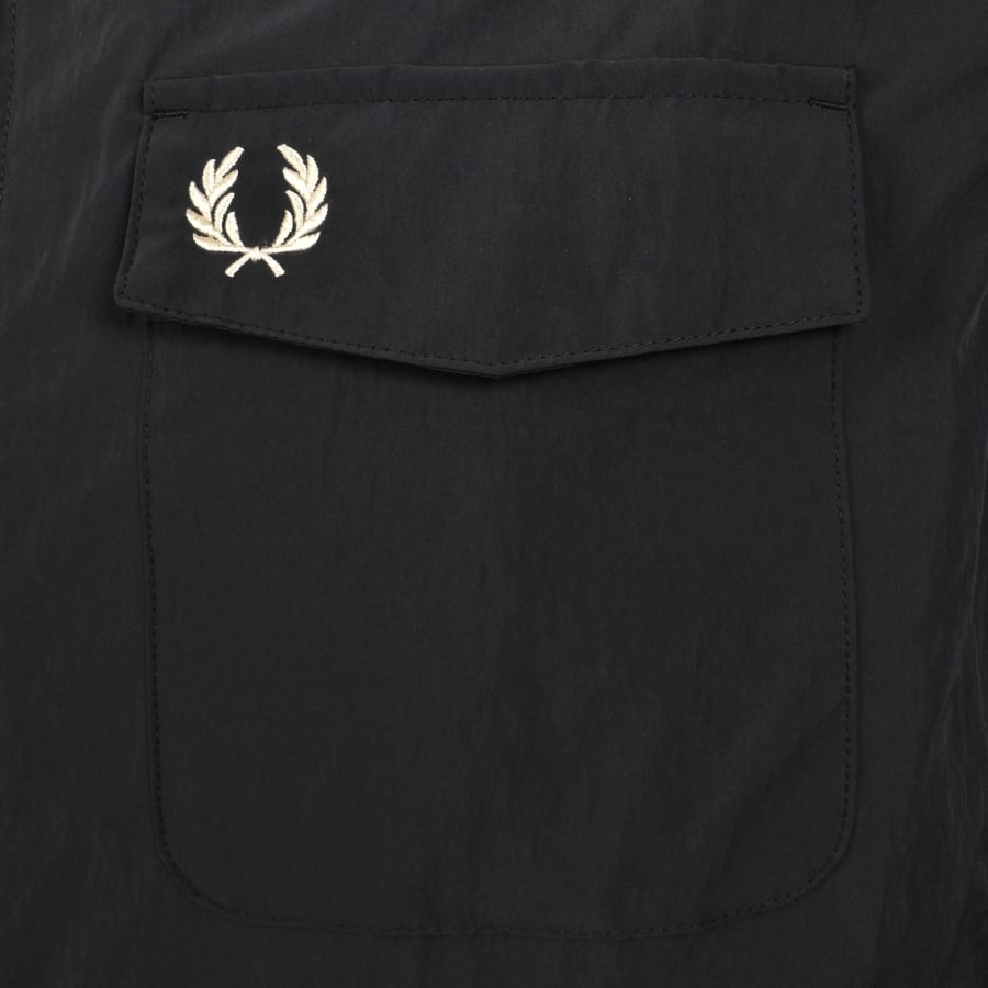 Image number 3 for Fred Perry Zip Pocket Overshirt Anchor Grey