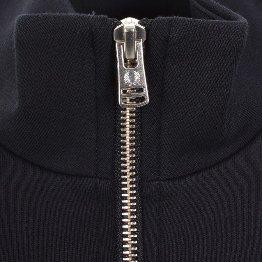 Image number 4 for Fred Perry Half Zip Sweatshirt Navy