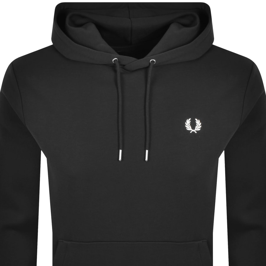 Image number 2 for Fred Perry Tipped Hoodie Black