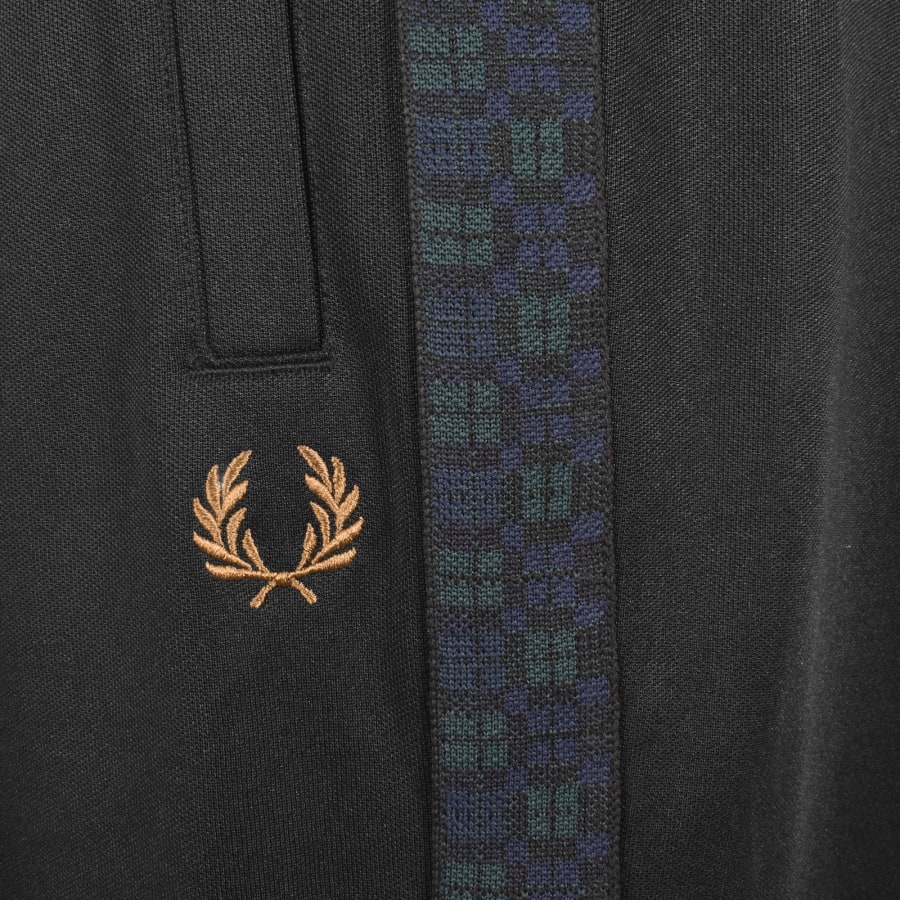 Image number 4 for Fred Perry Taped Tracksuit Bottoms In Black