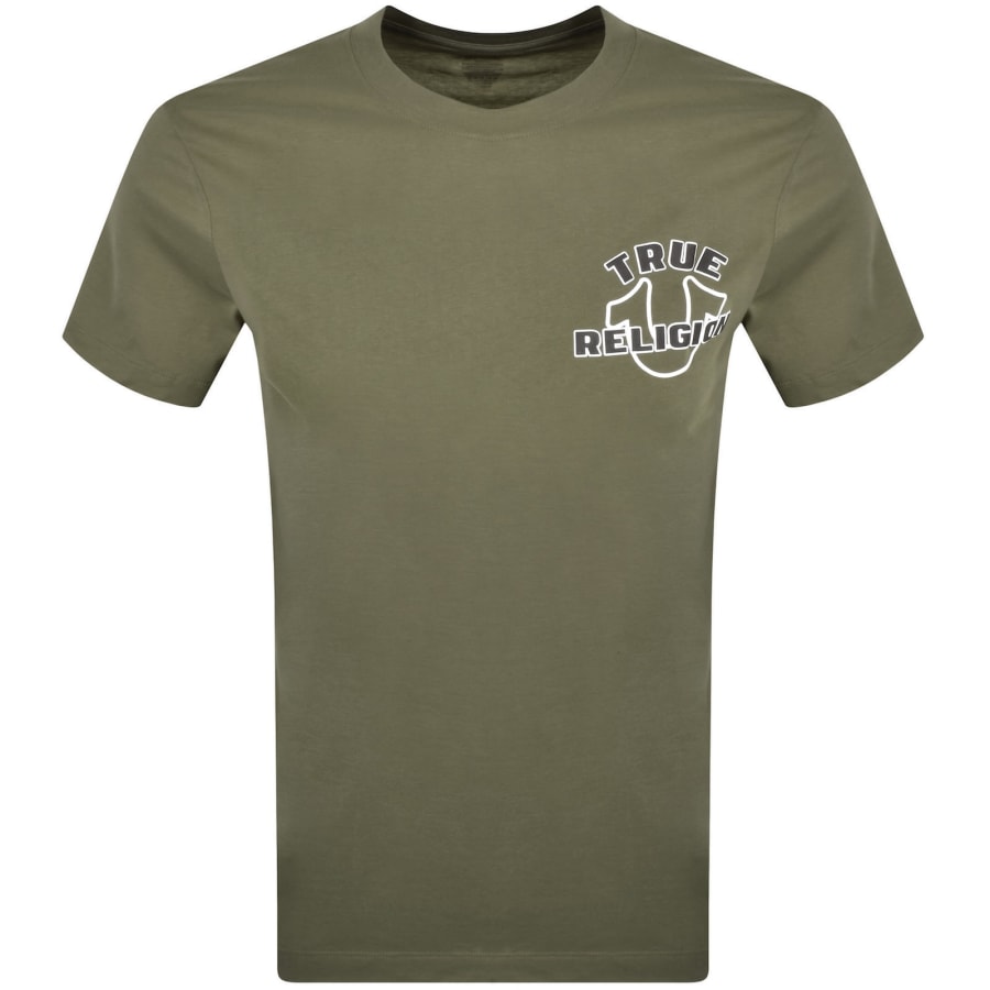 Image number 2 for True Religion Horse Shoe Logo T Shirt Green
