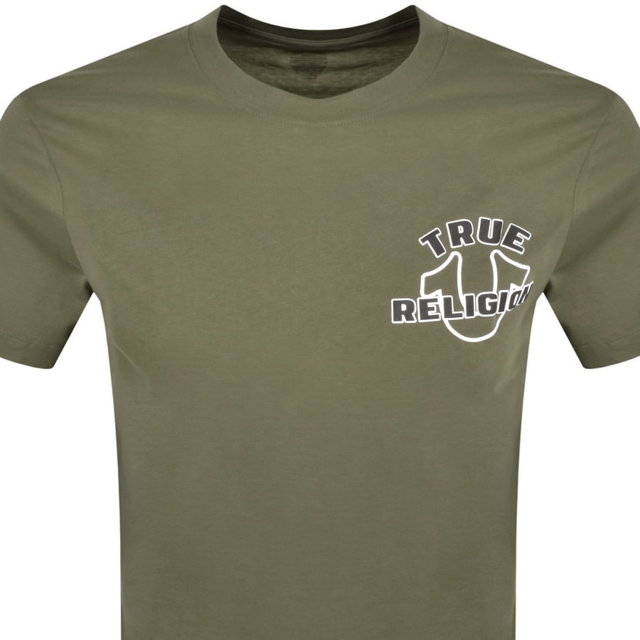 Image number 3 for True Religion Horse Shoe Logo T Shirt Green