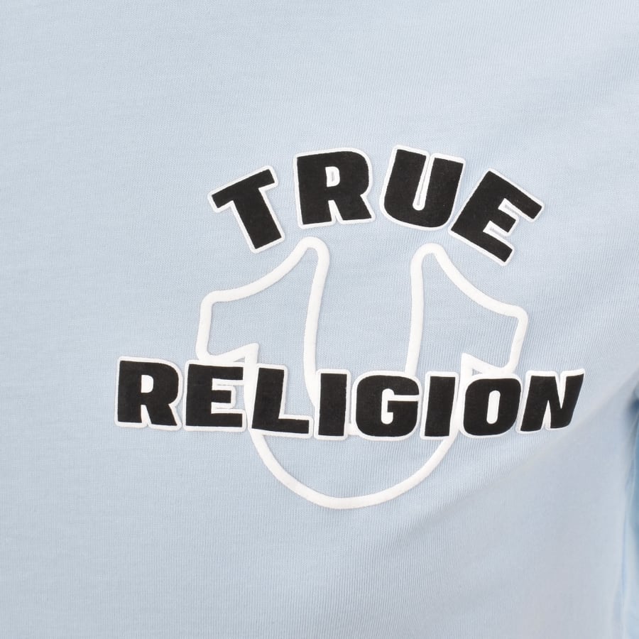 Image number 4 for True Religion Horse Shoe Logo T Shirt Blue