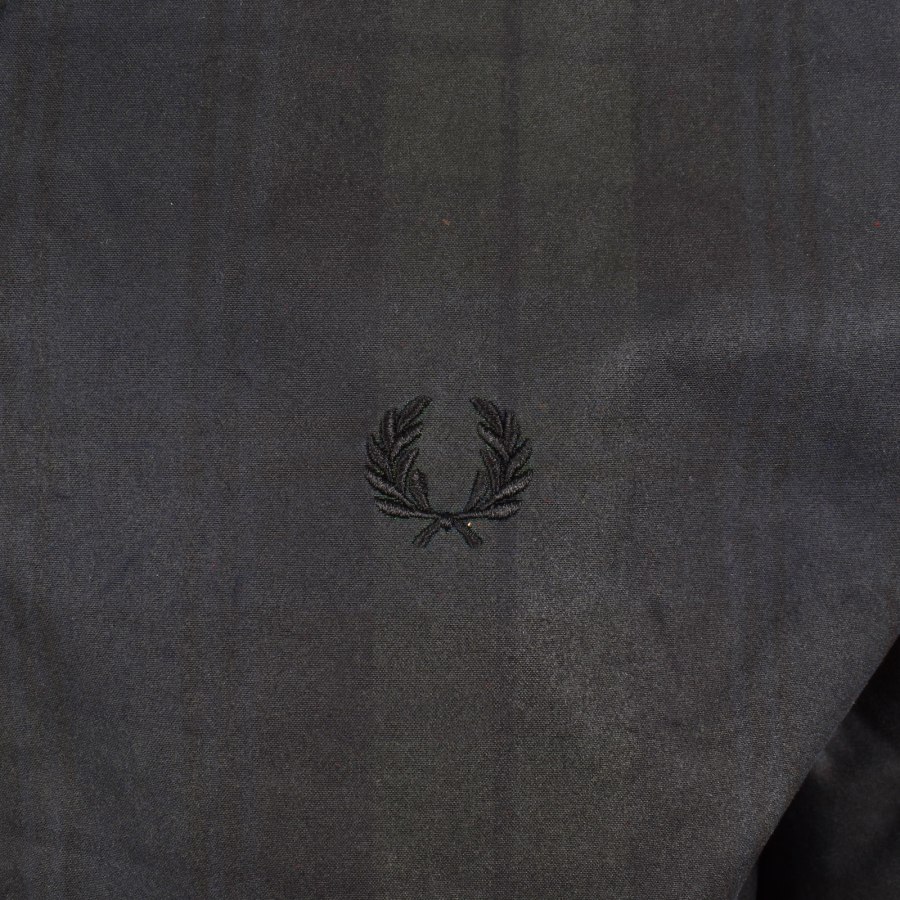 Image number 3 for Fred Perry Tartan Harrington Jacket Black