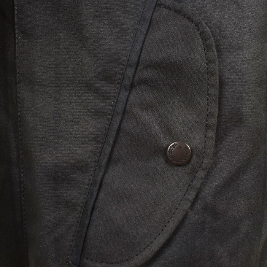 Image number 4 for Fred Perry Tartan Harrington Jacket Black