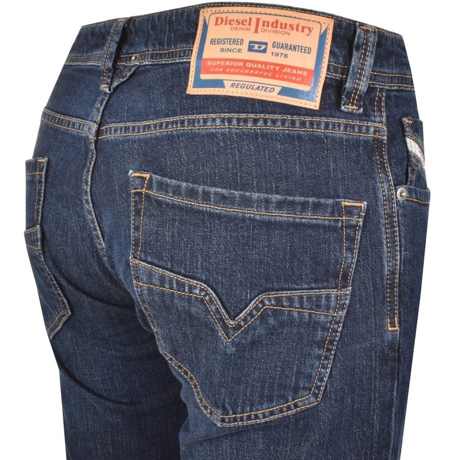 Image number 4 for Diesel Larkee Dark Wash Jeans Blue