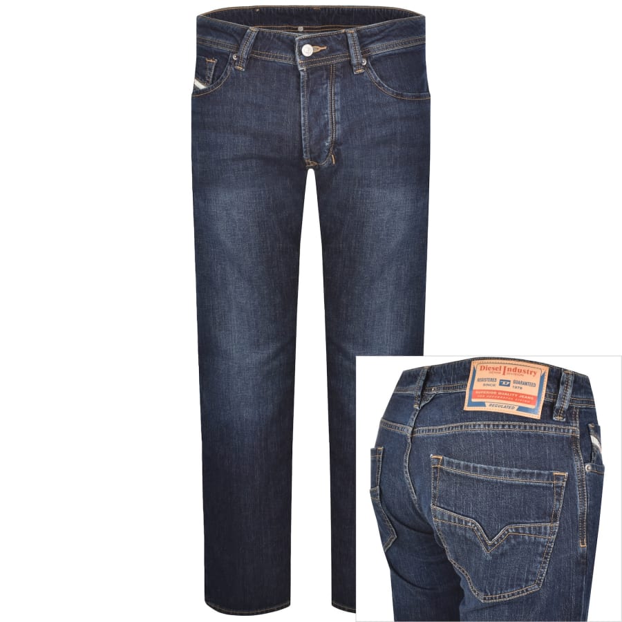 Image number 1 for Diesel Larkee Dark Wash Jeans Blue