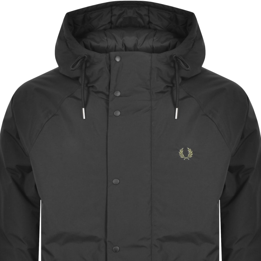 Image number 2 for Fred Perry Zip Through Padded Jacket Black