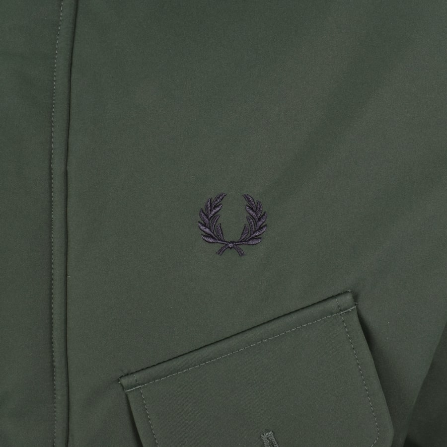 Image number 3 for Fred Perry Puffer Jacket Court Green