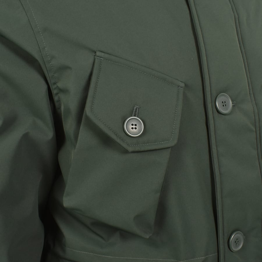 Image number 4 for Fred Perry Puffer Jacket Court Green