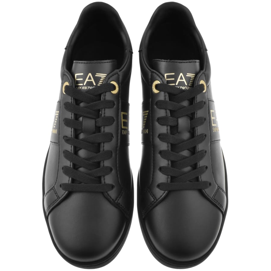 Image number 3 for EA7 Emporio Armani Logo Trainers Black