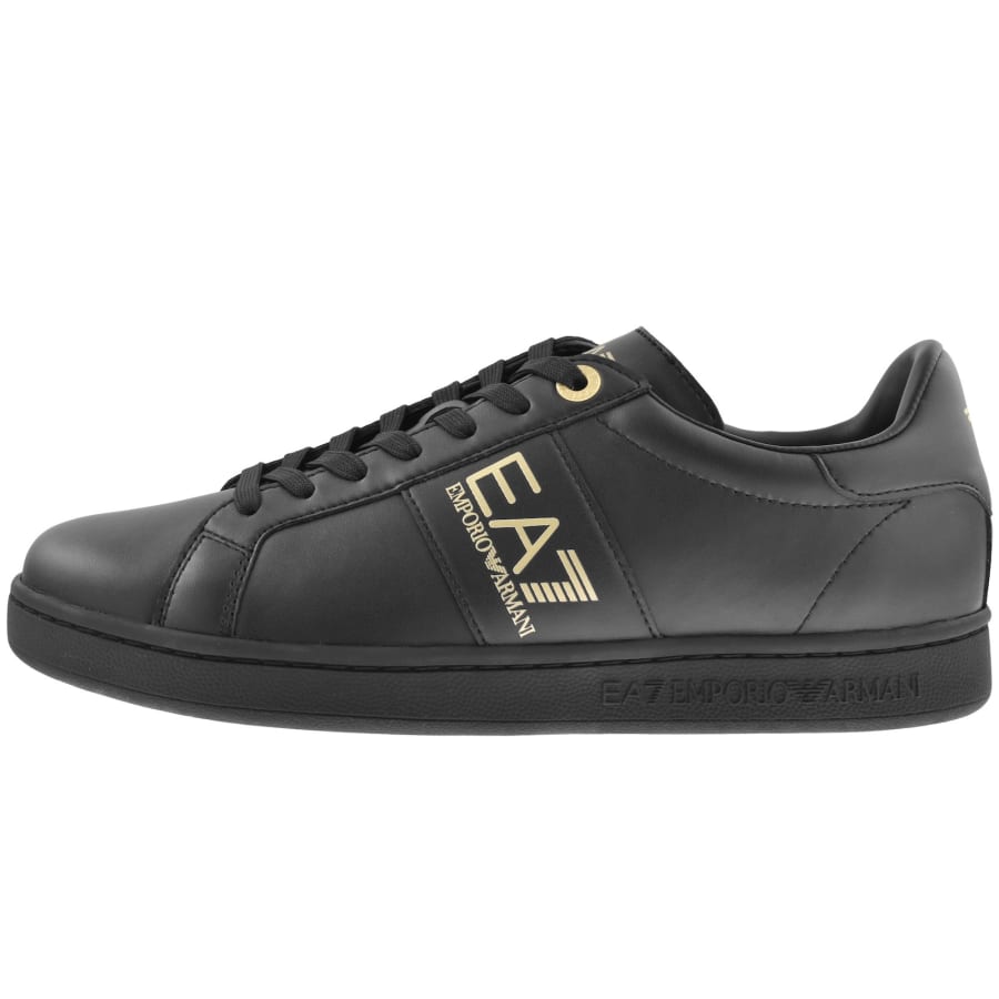 Image number 1 for EA7 Emporio Armani Logo Trainers Black