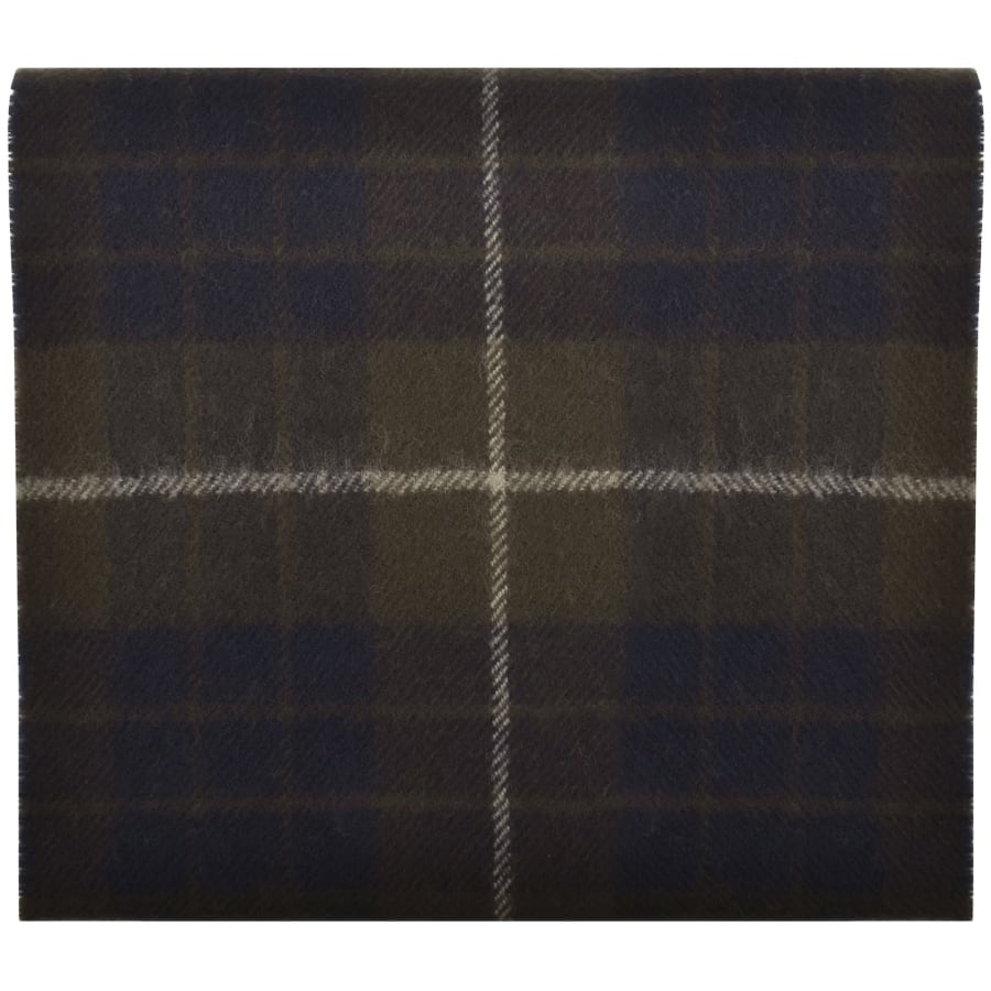 Image number 2 for Fred Perry Lambswool Tartan Scarf Brown