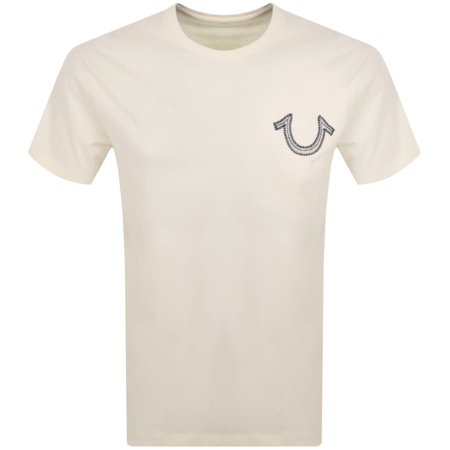 Image number 1 for True Religion Skeleton Horseshoe T Shirt White