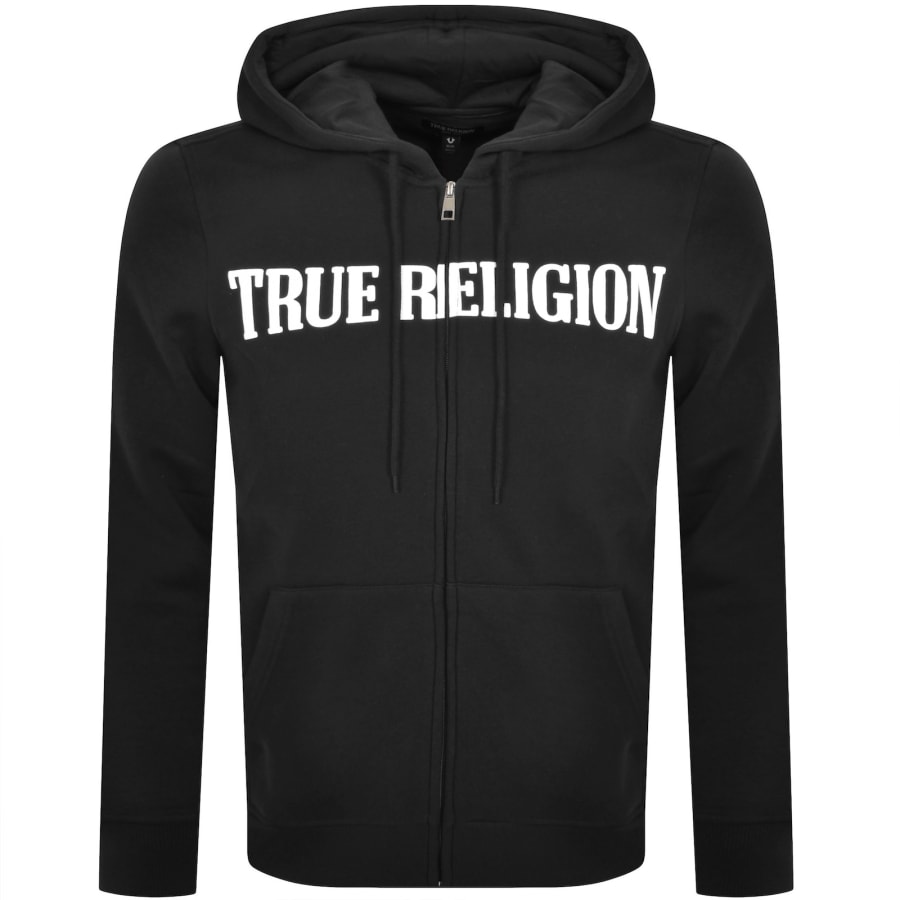 Image number 2 for True Religion Buddha Full Zip Hoodie Black