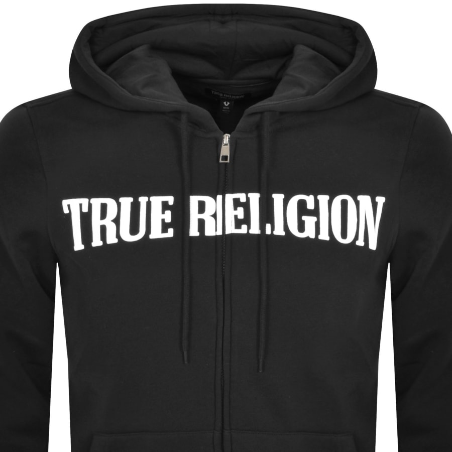 Image number 3 for True Religion Buddha Full Zip Hoodie Black
