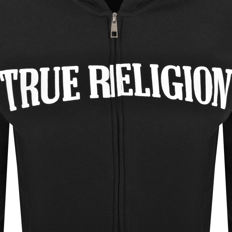 Image number 4 for True Religion Buddha Full Zip Hoodie Black