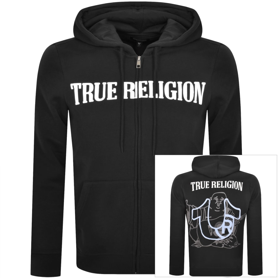 Image number 1 for True Religion Buddha Full Zip Hoodie Black