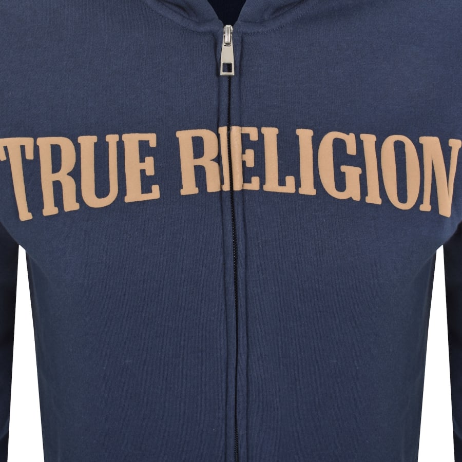 Image number 4 for True Religion Buddha Full Zip Hoodie Blue