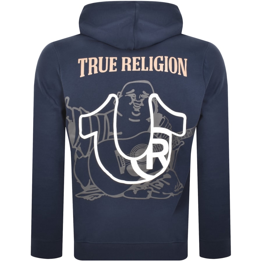 Image number 5 for True Religion Buddha Full Zip Hoodie Blue