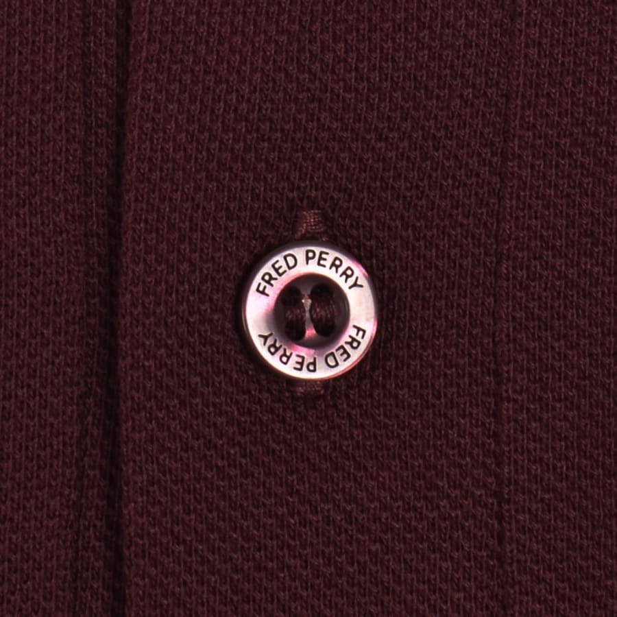 Image number 4 for Fred Perry Twin Tipped Polo T Shirt Burgundy