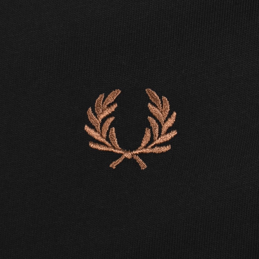 Image number 3 for Fred Perry Twin Tipped Long Sleeved T Shirt Black