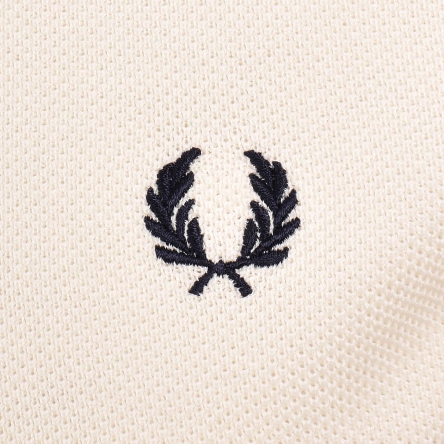Image number 3 for Fred Perry Knit Polo T Shirt Silky Peach Cream