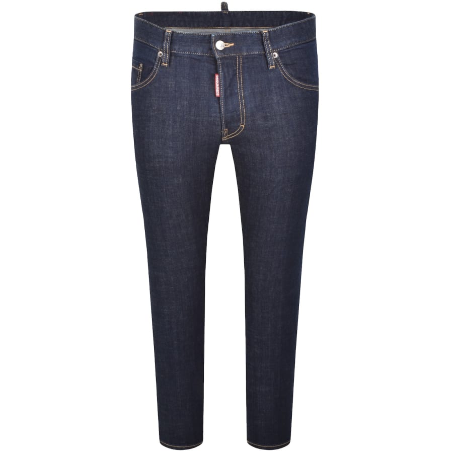 Image number 2 for DSQUARED2 Skater Dark Wash Jeans Blue