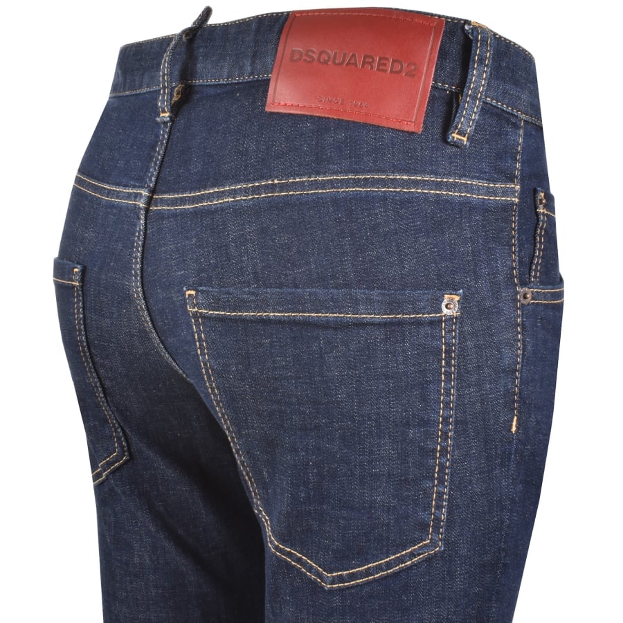 Image number 4 for DSQUARED2 Skater Dark Wash Jeans Blue