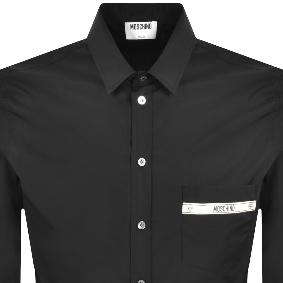 Image number 2 for Moschino Long Sleeve Shirt Black