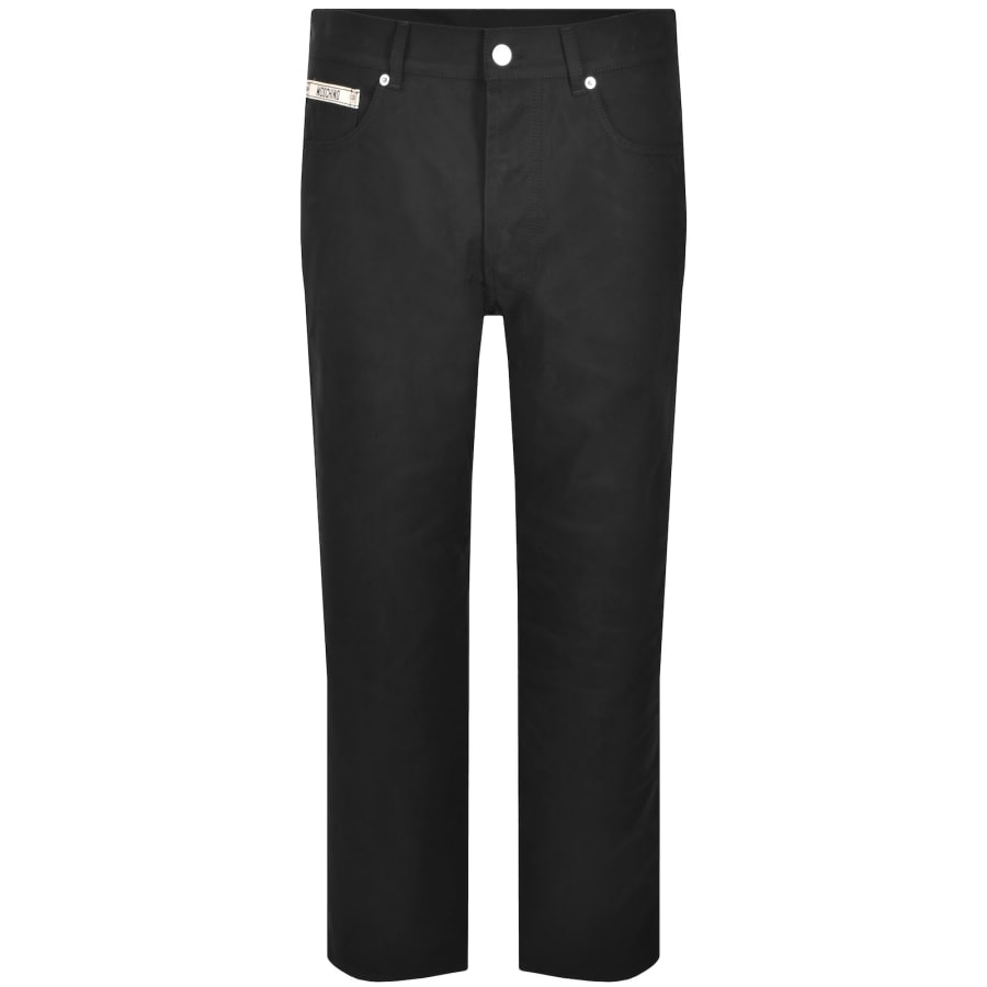 Image number 2 for Moschino Logo Chino Trousers Black