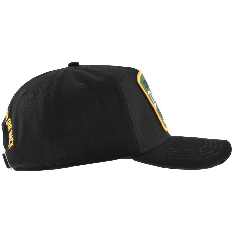Image number 2 for DSQUARED2 Patch Baseball Cap Black